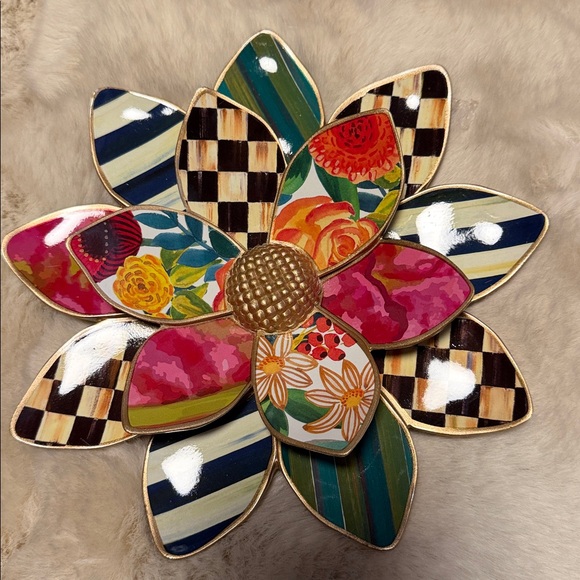 MacKenzie - Childs Colorful Floral Medium Wall Decor BNIB - Picture 3 of 8